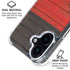 German Flag Dark Wood iPhone 16 Plus MagSafe Case